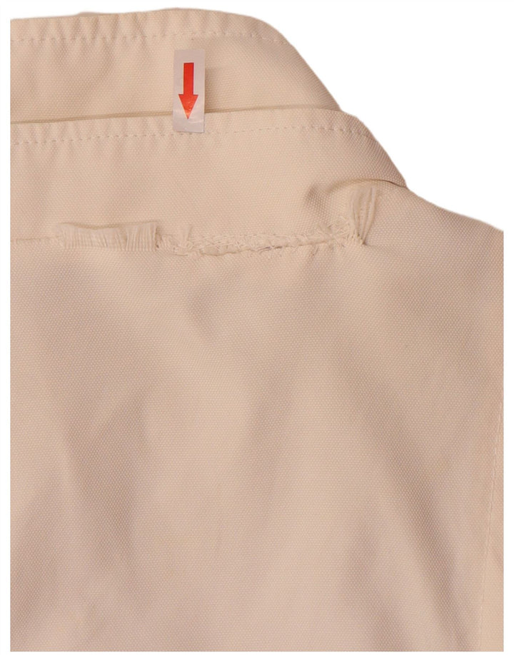 Zara Mujer Chaqueta Utilitaria UK 46 Grande Off White Nylon