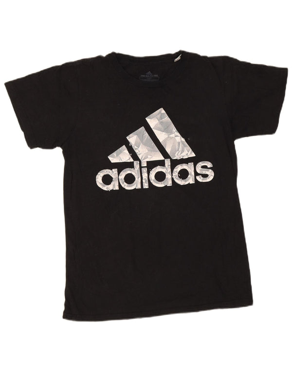 Adidas Camiseta gráfica para mujer Top UK 10 Small Black