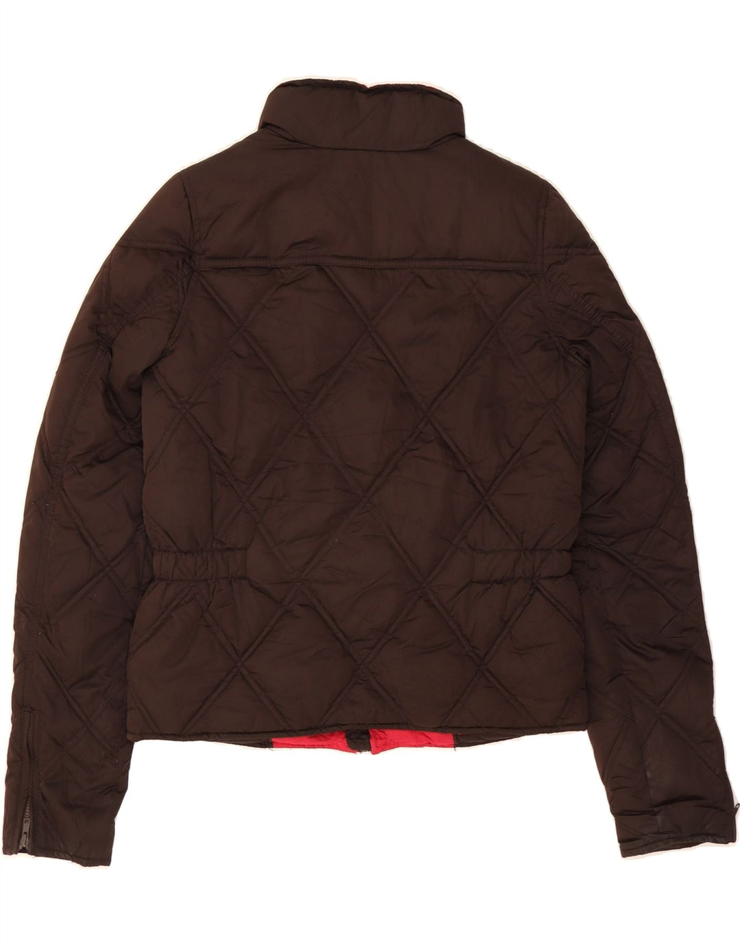 TOMMY HILFIGER Womens Padded Jacket UK 10 Small Brown Polyester Vintage Tommy Hilfiger and Second-Hand Tommy Hilfiger from Messina Hembry 