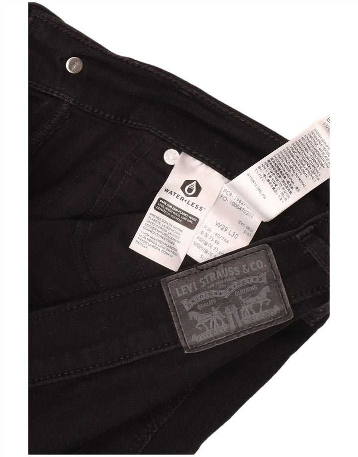 Levi's Mujer 312 Shaping Slim Jeans W29 L30 Algodón Negro