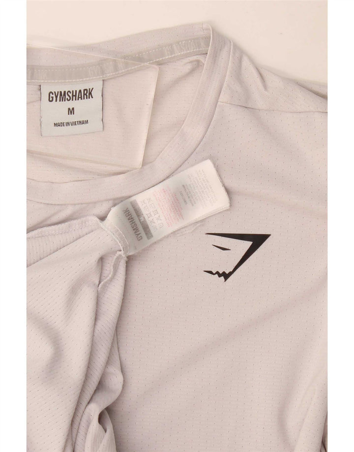 Gymshark Hombre Mediano Blanco Poliéster