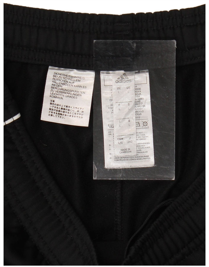 ADIDAS Hombre Chándal Pantalones Joggers Grande Negro Poliéster