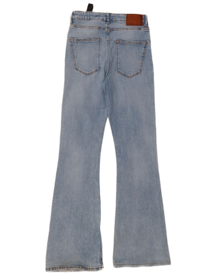Zara Jeans Acampanados Para Mujer EU 38 Small W28 L33 Algodón Azul