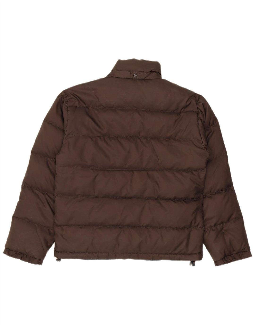 Alberto Aspesi Chaqueta acolchada para mujer UK 46 Large Nylon marrón