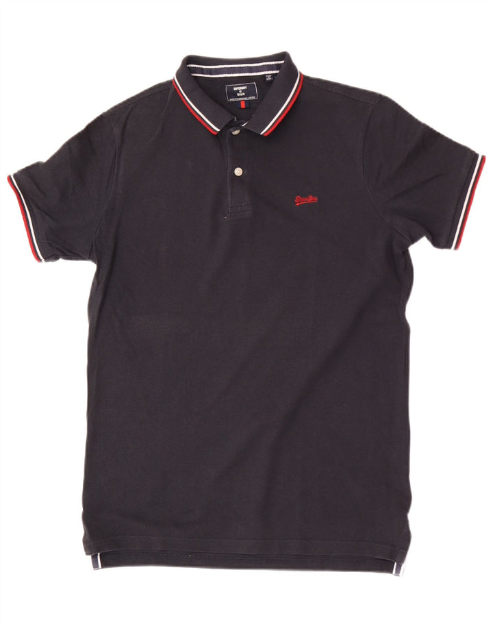Superdry Polo De Corte Regular Para Hombre De Algodón Azul Marino Pequeño