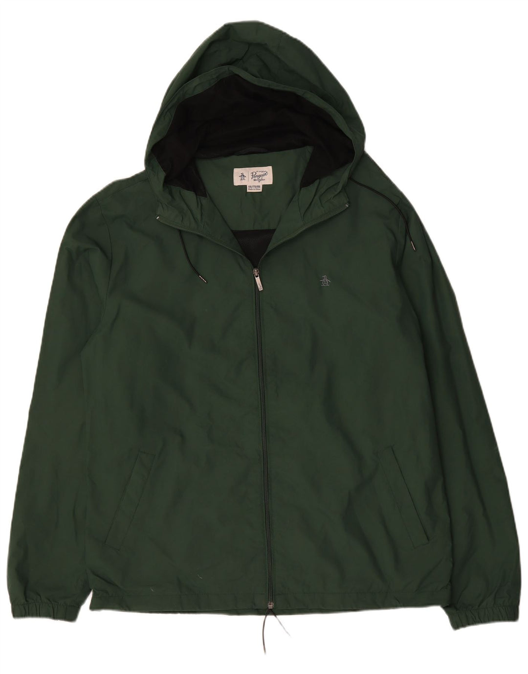 Chaqueta impermeable con capucha para hombre Penguin UK 44 2XL Poliamida verde