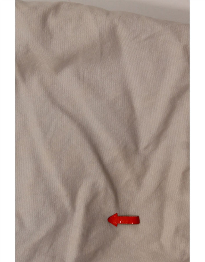 Vintage Hombres Chino Shorts W36 Algodón Gris Grande