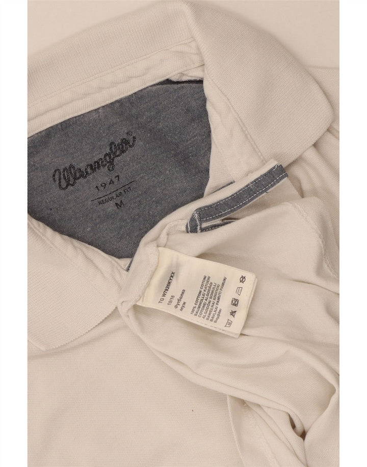 WRANGLER Polo Regular Fit para Hombre Algodón Blanco Mediano