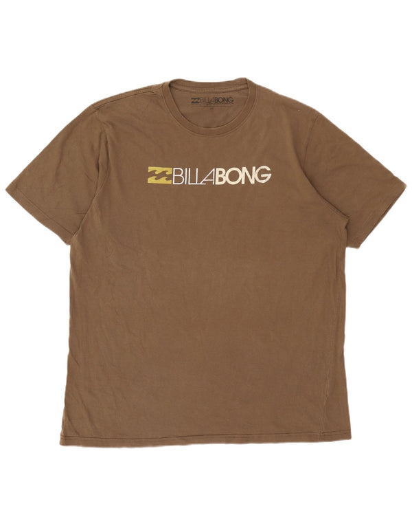 Billabong Camiseta gráfica para hombre Top 2XL Algodón marrón