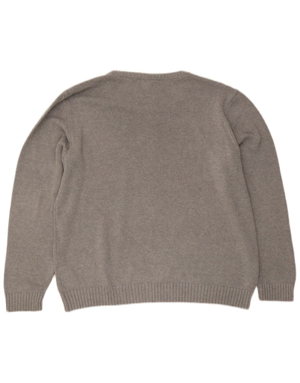 Guess Jersey con cuello barco gráfico para hombre 2XL Algodón gris