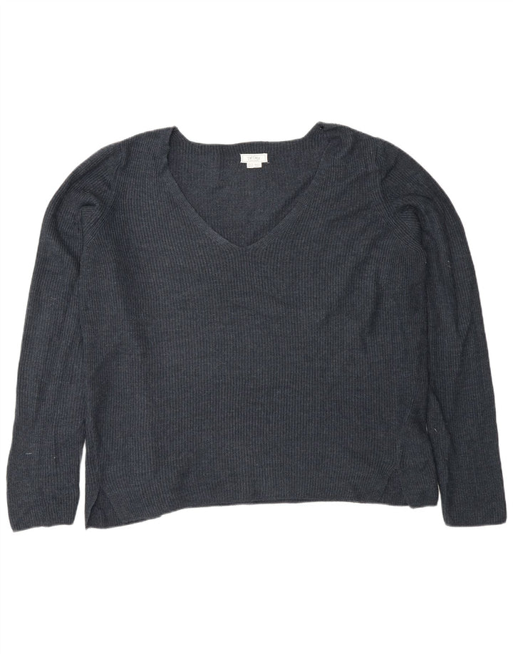 Fat Face - Jersey extragrande con cuello en V para mujer, talla 40, talla M, color azul marino