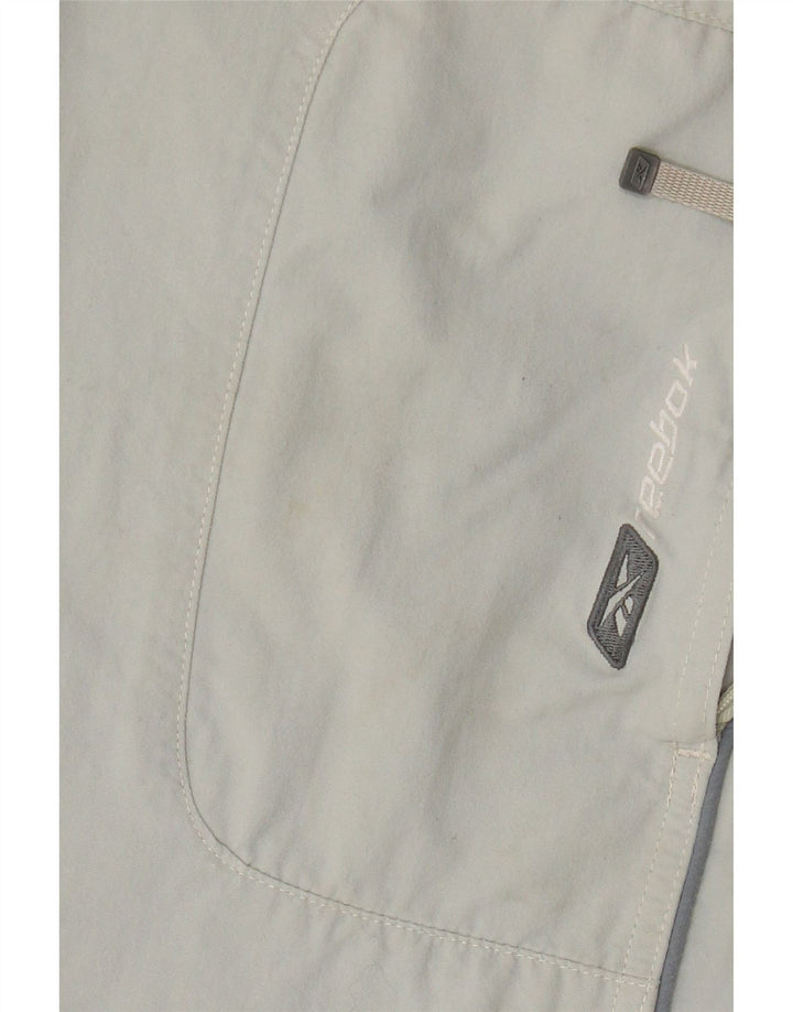 Reebok Bermudas deportivas para hombre XL Nylon gris