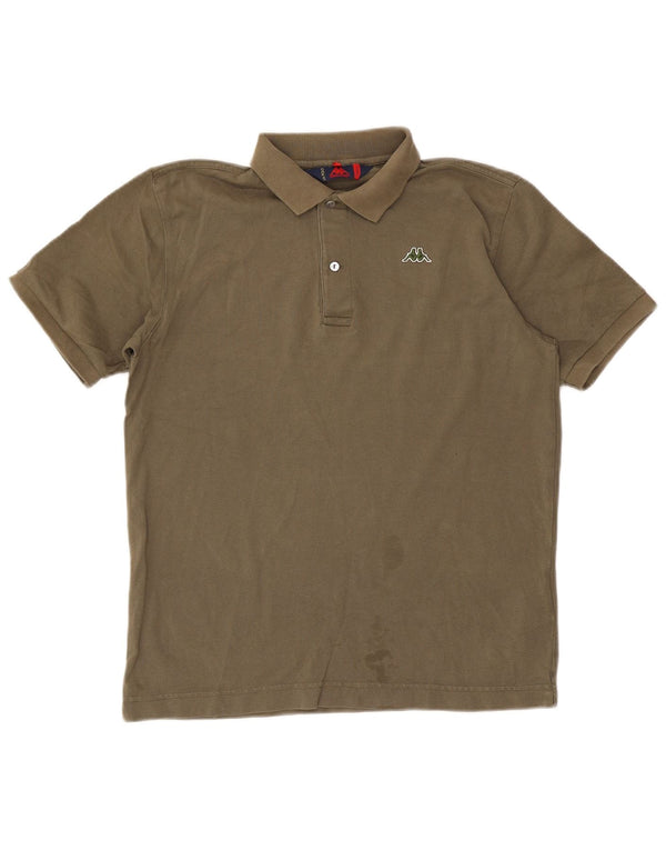 Kappa Polo Hombre Small Caqui Algodón