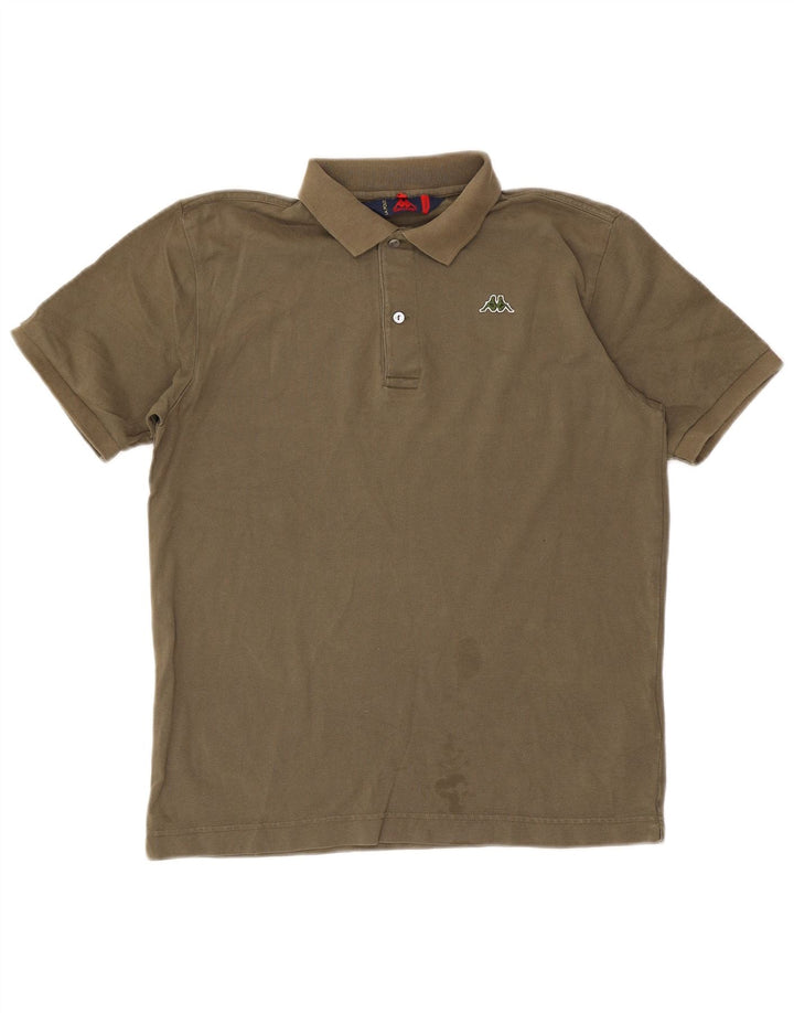 Kappa Polo Hombre Small Caqui Algodón