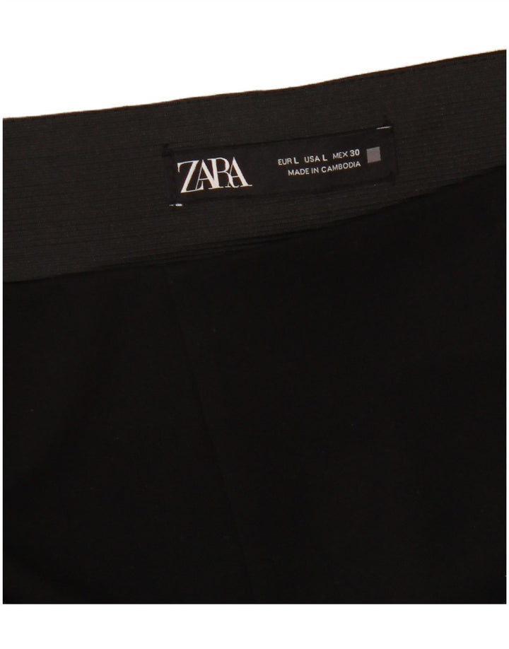 Zara Mujer Leggings Reino Unido 44 Grande Negro