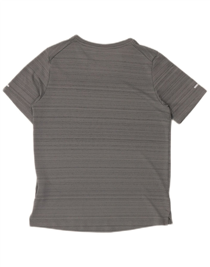 NIKE Camiseta Dri Fit para niños 12-13 años Grande Gris Rayas Poliéster