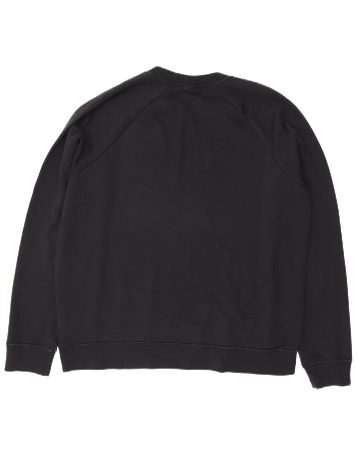 Nike - Sudadera tipo jersey para hombre, talla grande, algodón negro