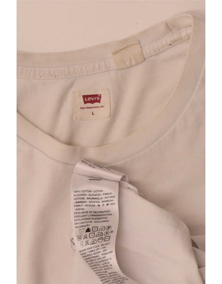Levi's - Camiseta gráfica para hombre, talla grande, color blanco