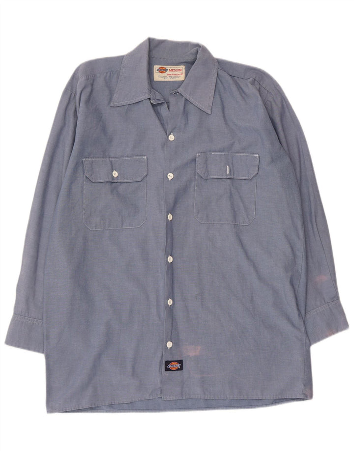DICKIES Camisa Hombre Algodón Azul Medio