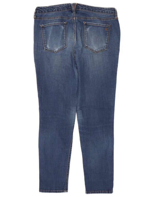 Vintage Mujer Skinny Jeans W31 L28 Algodón Azul