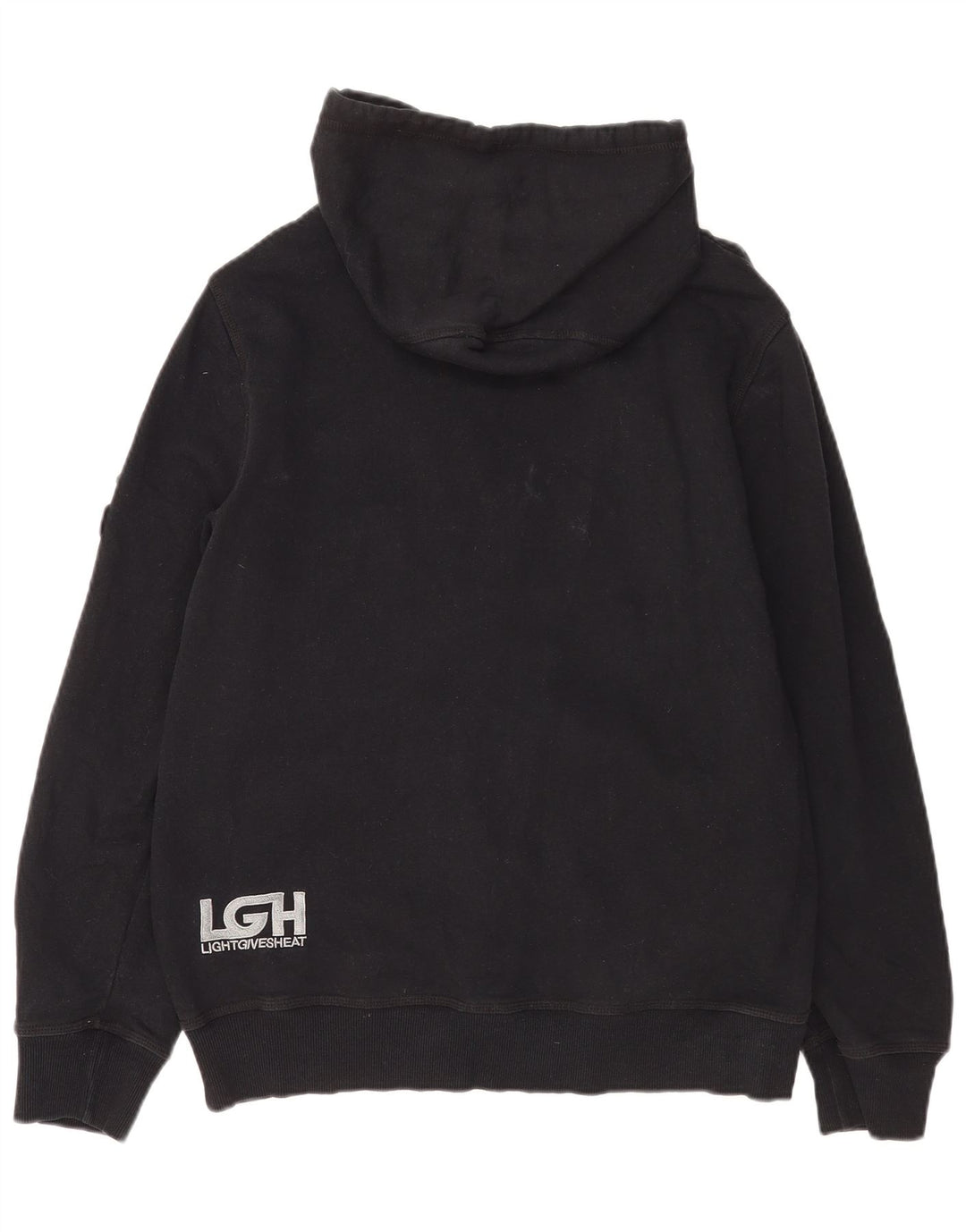 Hurley Suéter Con Capucha Y Cremallera Gráfica Para Hombre Algodón Negro Mediano