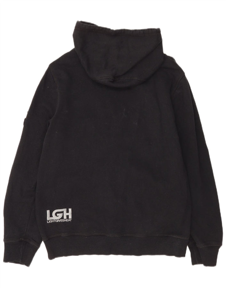 Hurley Suéter Con Capucha Y Cremallera Gráfica Para Hombre Algodón Negro Mediano