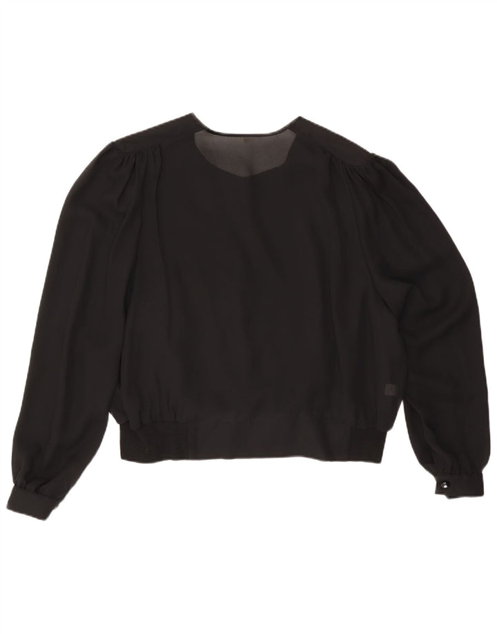 Blusa camisera de mujer VINTAGE IT 50 XL Viscosa negra