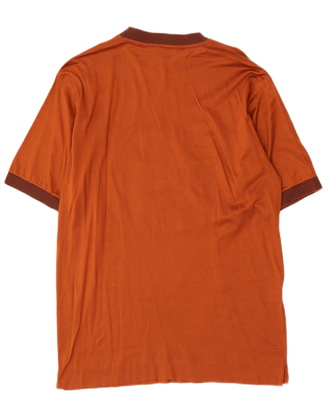 Vintage Hombres Camiseta Gráfica Top Marrón Medio