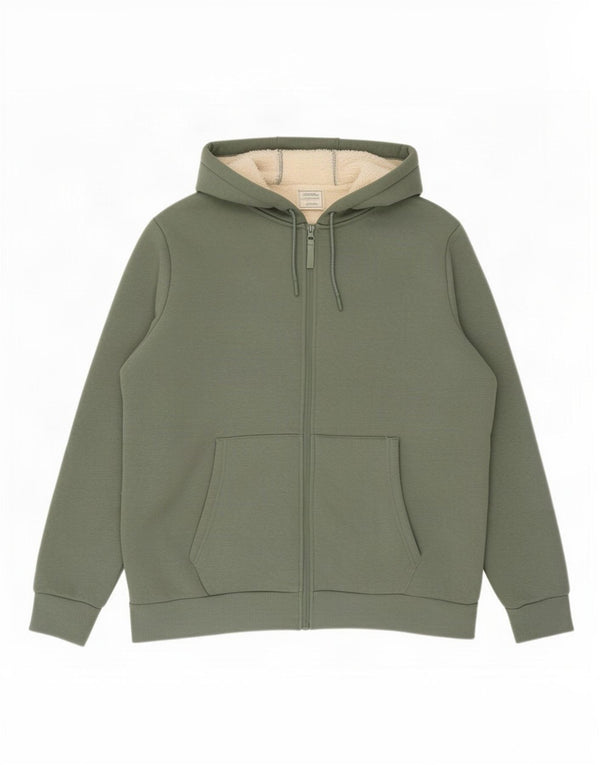 Mountain Warehouse Suéter con capucha y cremallera extragrande para mujer UK 40 XL Verde