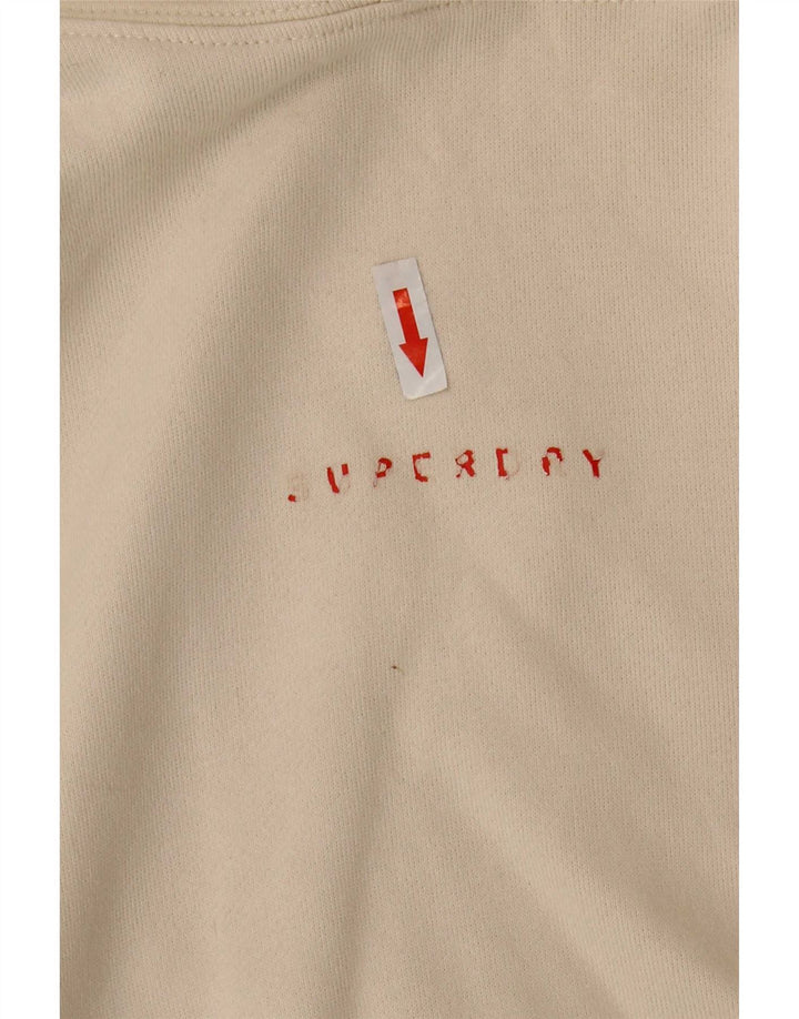 Superdry Hombre Sudadera Con Capucha Jersey De Algodón Beige Medio