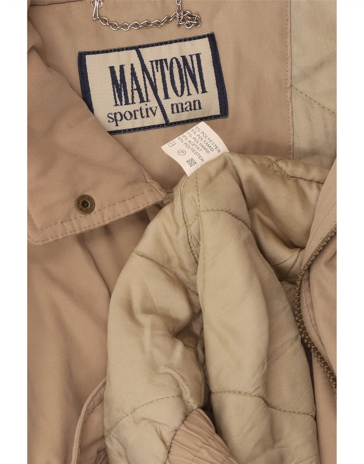 MANTONI Cazadora bomber para hombre ES 42 XL Poliéster beige