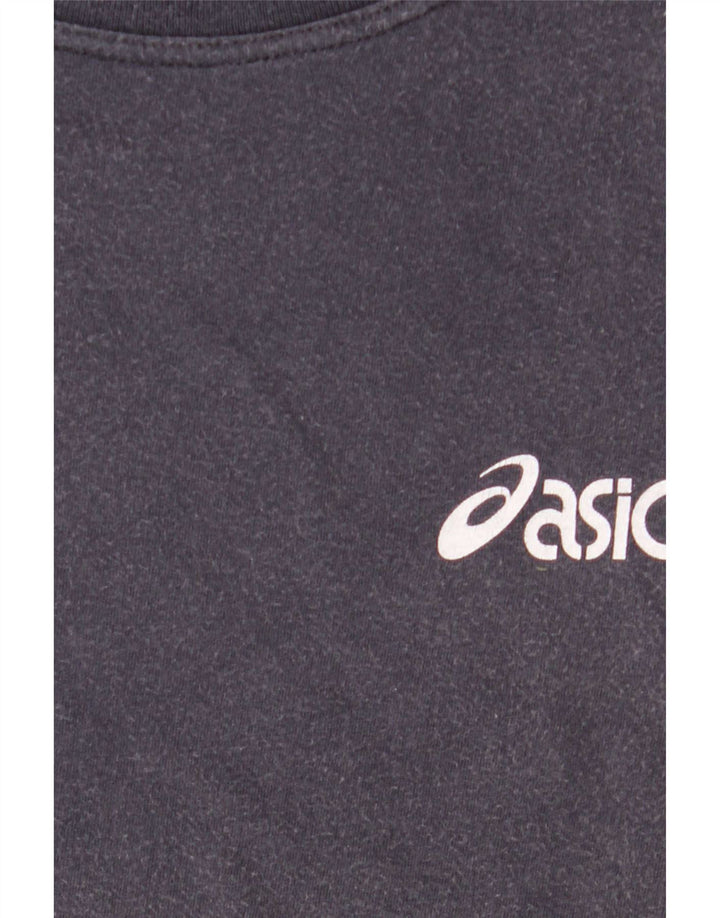 Camiseta Asics Hombre Graphic Top Medium Azul Marino Algodón