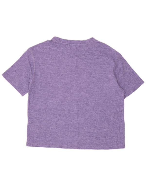 MARKS & SPENCER Camiseta para mujer Top UK 12 Medium Purple Viscosa