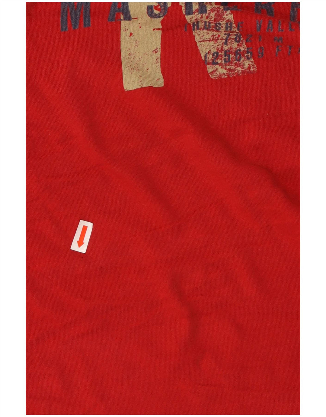 EDDIE BAUER Camiseta gráfica para hombre Top grande de algodón rojo