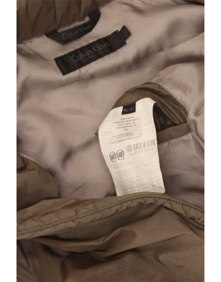 Calvin Klein Chaqueta acolchada para hombre IT 50 Large Poliamida caqui