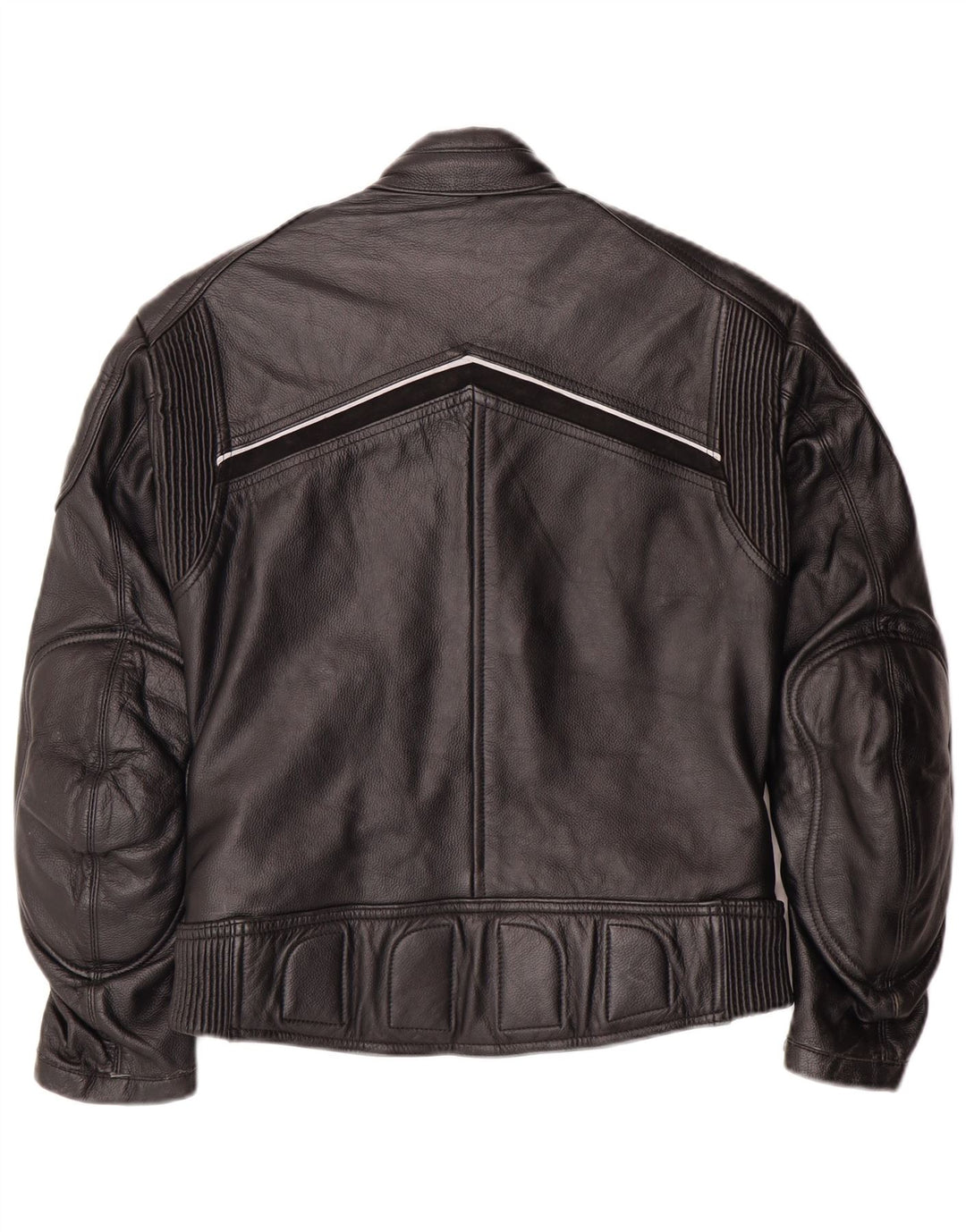 Louis Chaqueta de cuero estilo motor para mujer EU 38 Cuero negro mediano