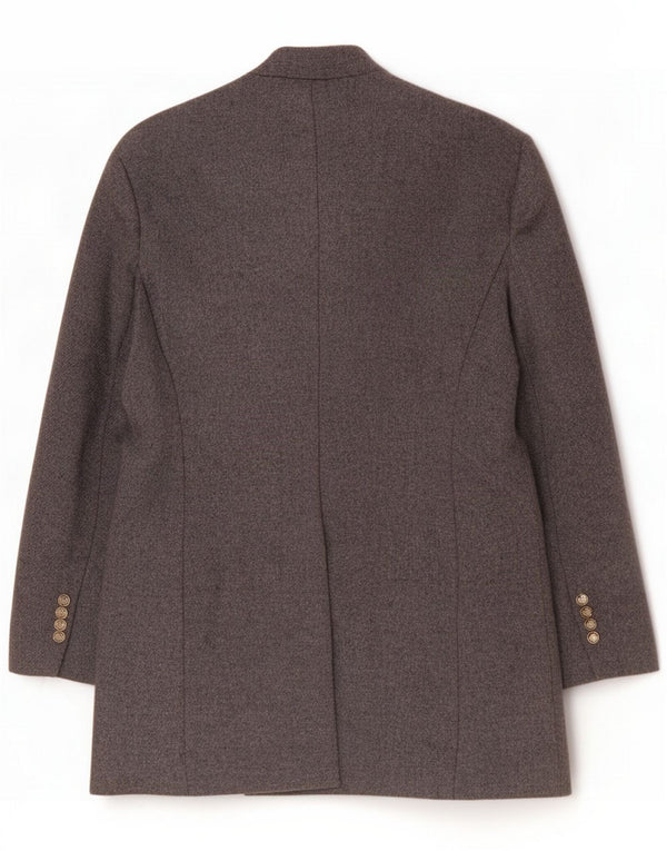 Abrigo cruzado Zara Mujer ES 40 XL Lana gris