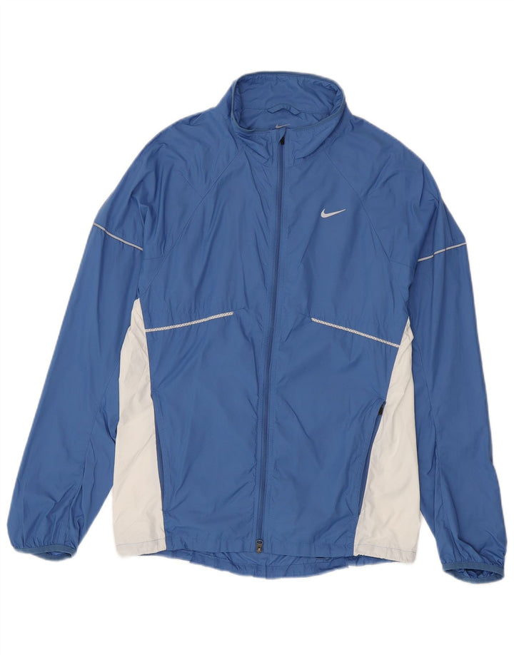 Nike - Chaqueta de chándal para hombre (talla pequeña), nailon color azul