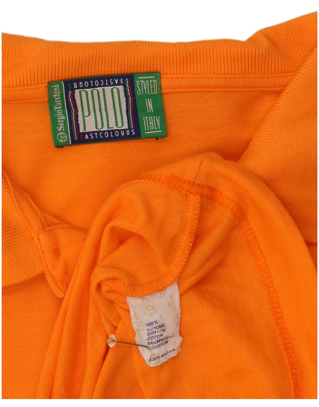 Sergio Tacchini Polo Hombre XL Naranja Algodón