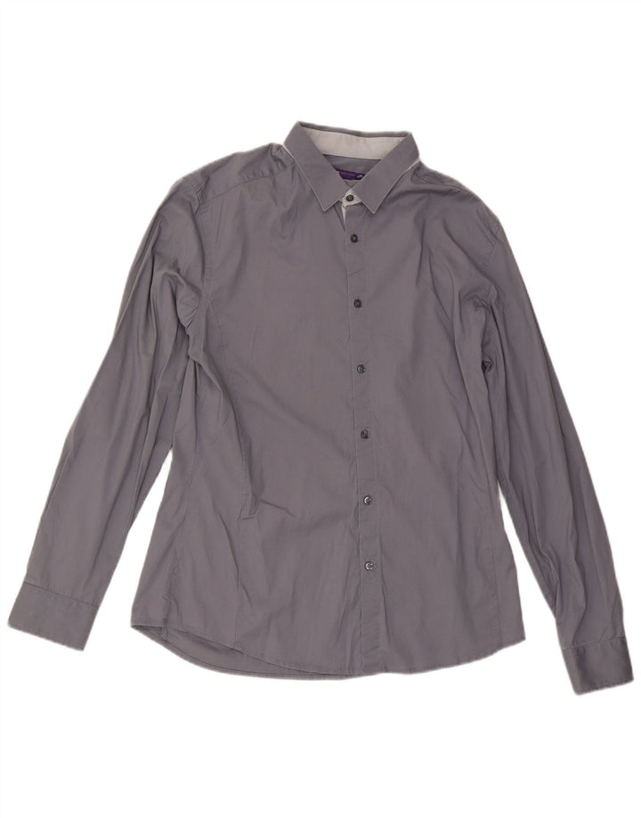 Jules Camisa Extra Slim Fit para Hombre Talla 41/42 Grande Gris