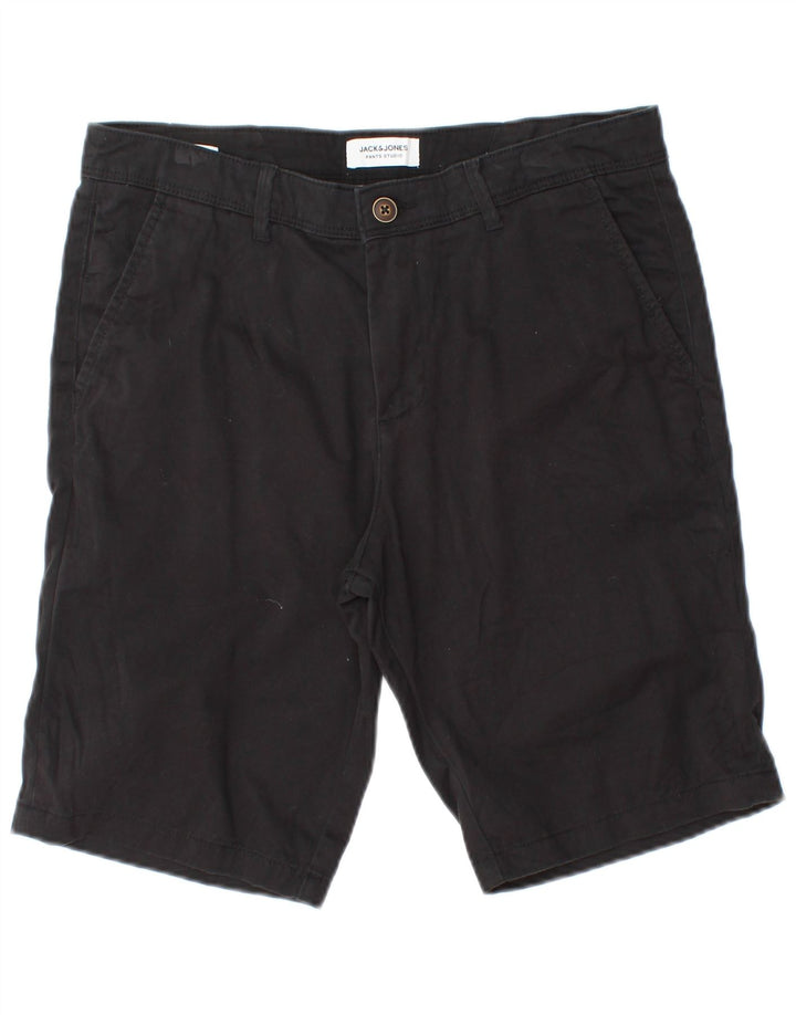 Jack & Jones Pantalones cortos chinos para hombre medianos W32 Black