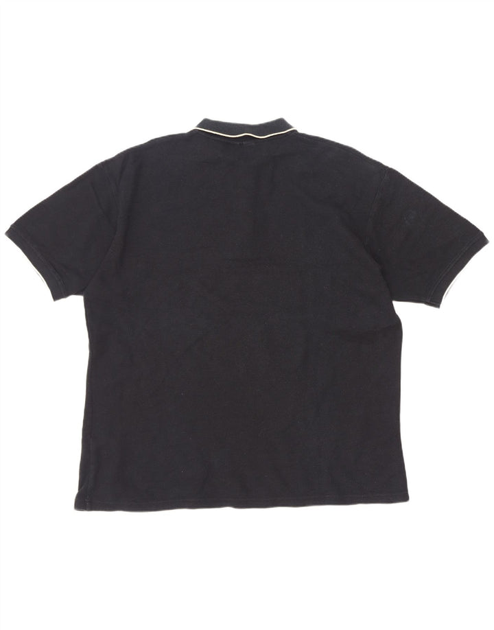 Fila Polo Hombre XL Algodón Negro