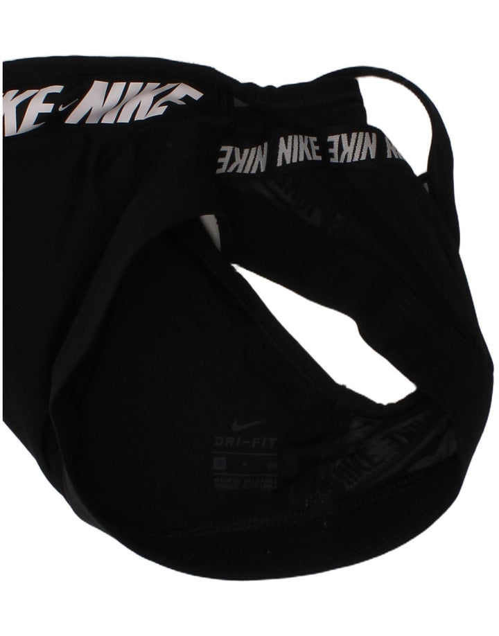 Nike Mujer Acolchado Deporte Bra Top Pequeño Negro Poliéster Deportes