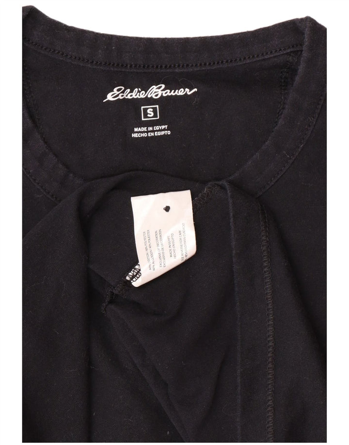 EDDIE BAUER Top Hombre Manga Larga Pequeño Algodón Azul Marino