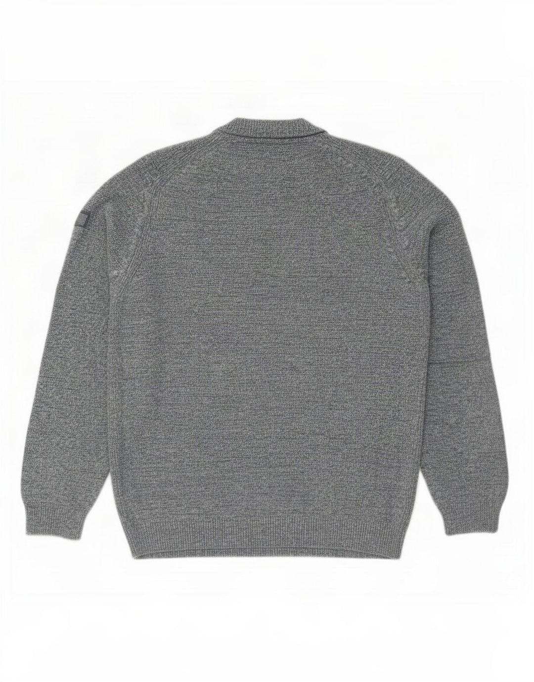 Camel Active - Jersey de cuello redondo para hombre, talla grande, algodón moteado azul