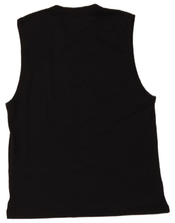 Nike Hombre Dri Fit Chaleco Top Medio Negro Poliéster