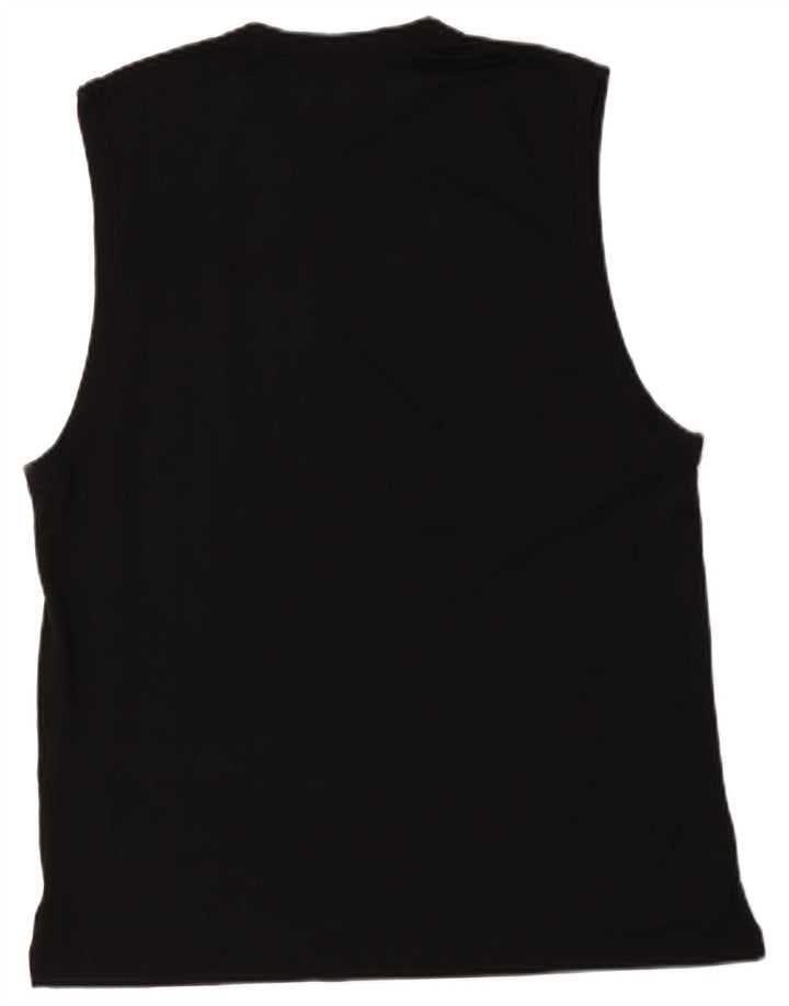 Nike Hombre Dri Fit Chaleco Top Medio Negro Poliéster