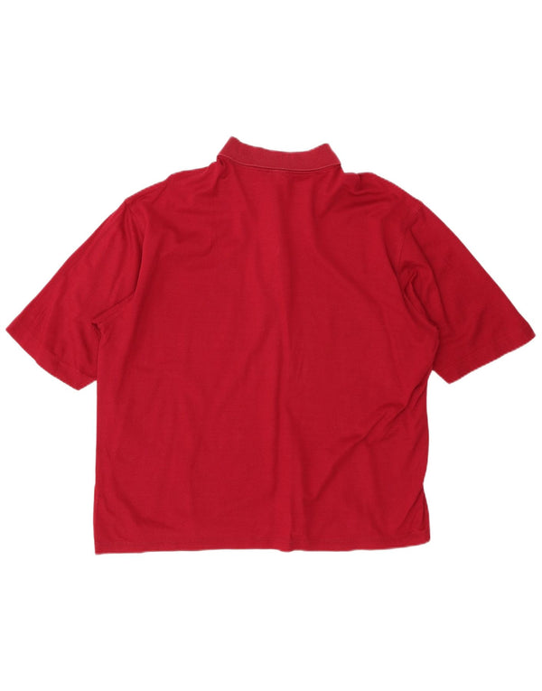 PAUL & SHARK Polo para hombre grande rojo