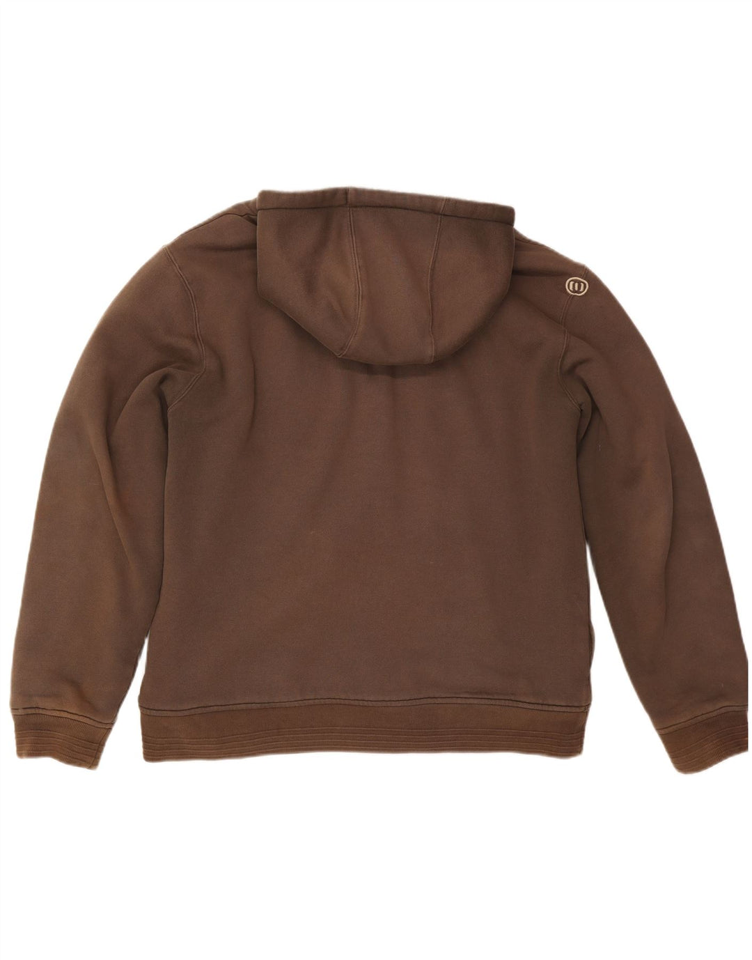 ANIMAL Suéter con capucha y cremallera gráfica para hombre Algodón marrón grande