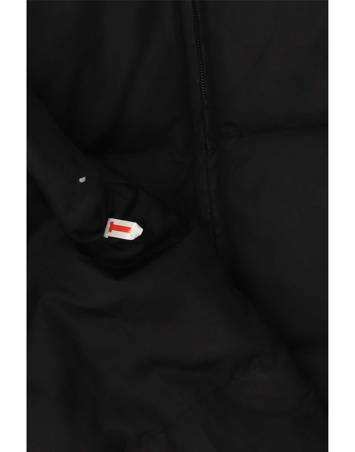 Zara Mujer Chaqueta Acolchada UK 44 Mediana Poliamida Negra